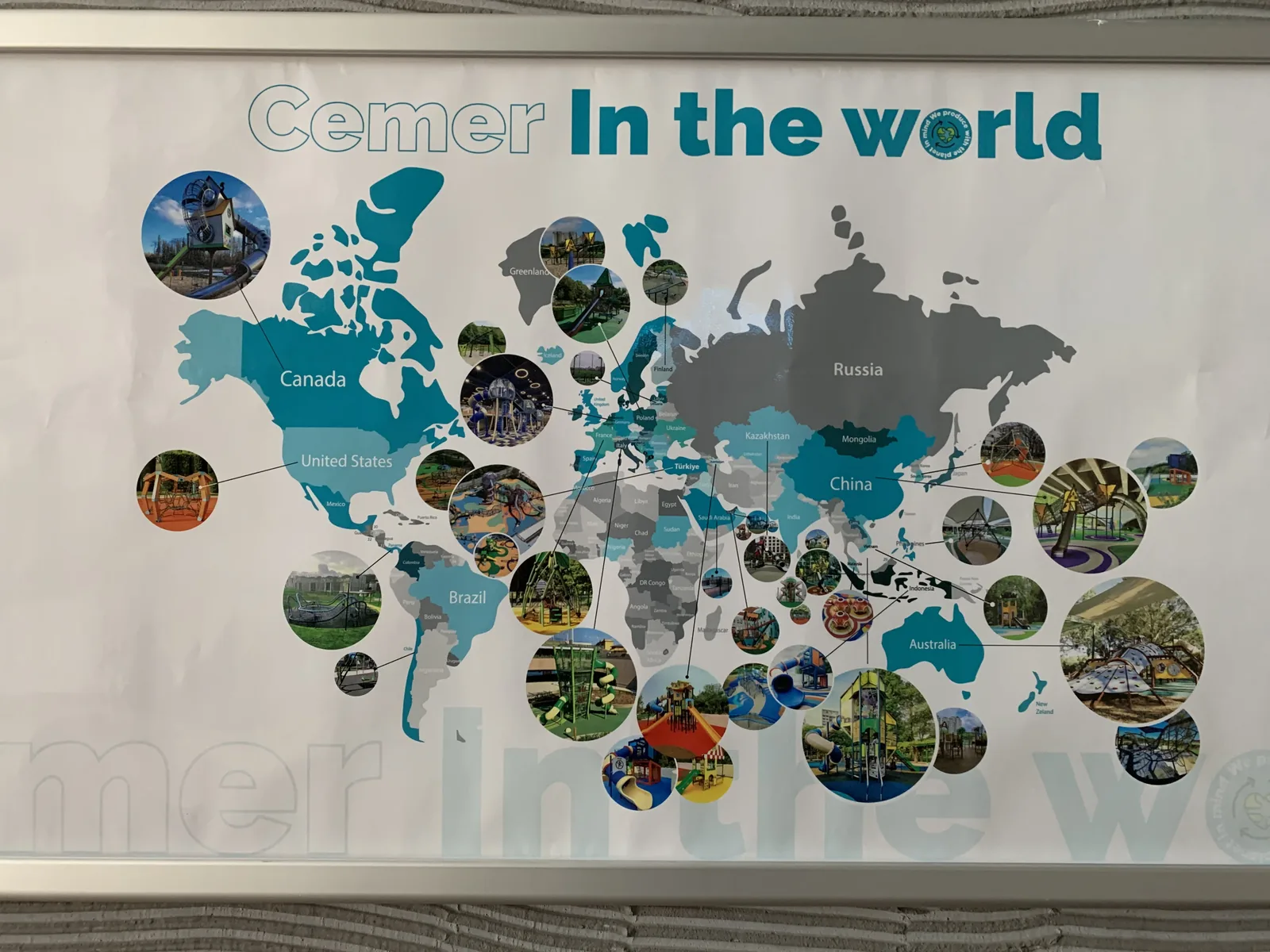 Cemer in the world map